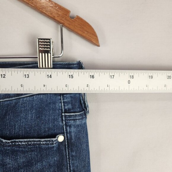 Athleta  Denim Jeans Womens 6p Petite Mid Rise Dark Wash Shaping Stretch Pants - Picture 3 of 8